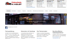 Desktop Screenshot of fahrschule-holst.de