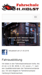 Mobile Screenshot of fahrschule-holst.de